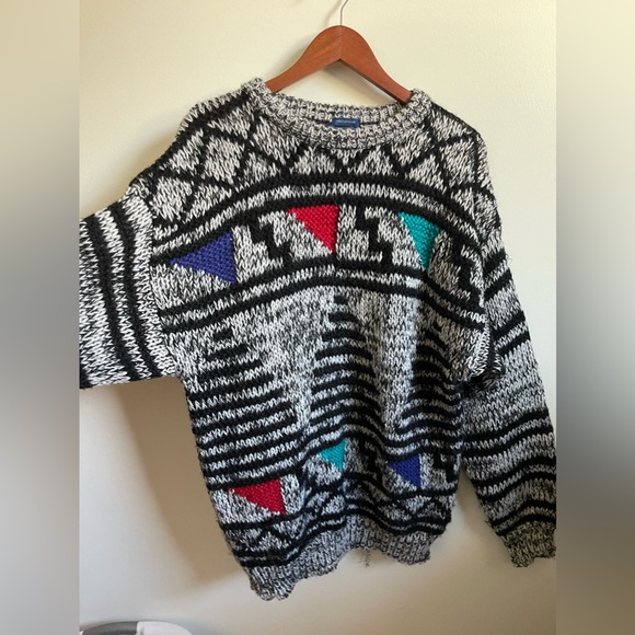 Vintage Handmade Knit Sweater - Picture 1 of 6